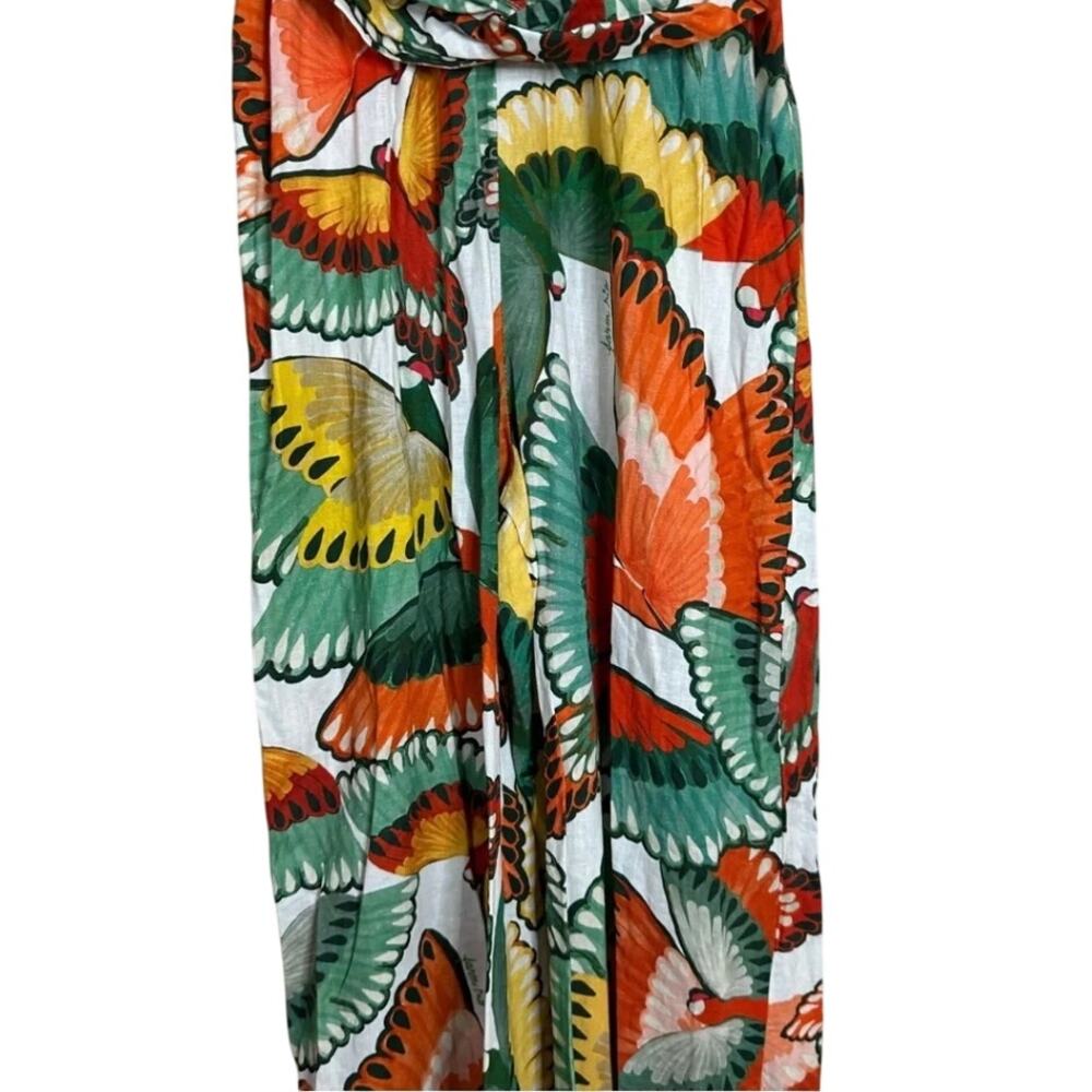 FARM Rio Ruffle-Sleeve Printed Jumpsuit S - Picture 6 of 8